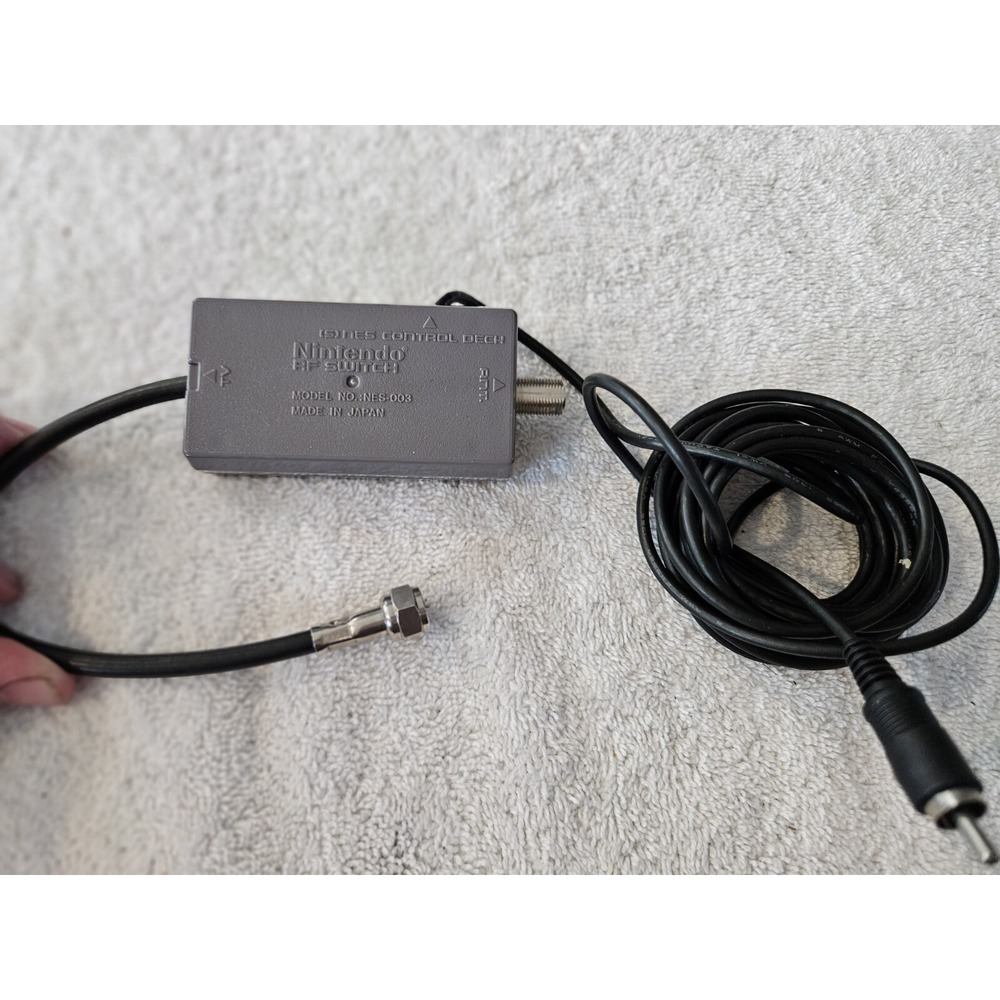 Genuine Original Official NES SNES Nintendo RF Adapter Switch Cable Cord NES-003